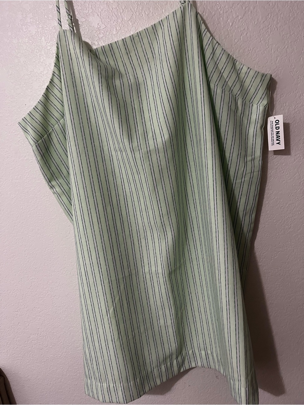 Old Navy Mint Green Striped tabk Top